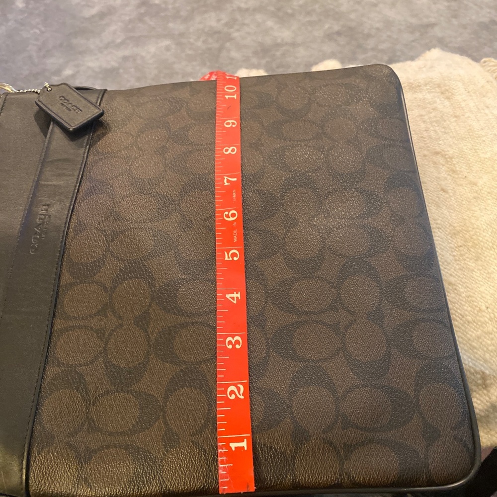 Coach chocolate leather messenger